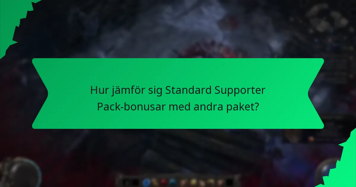 Hur påverkar färg Standard Supporter Pack-bonusar?