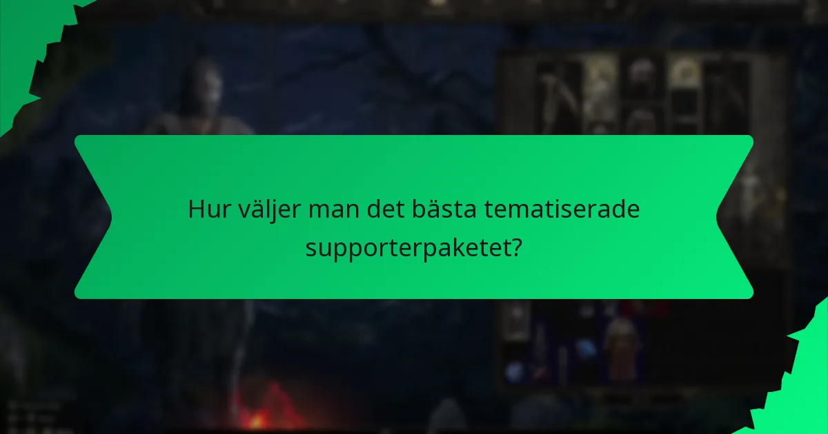 Vilken roll spelar färg i tematiserade supporterpaket?