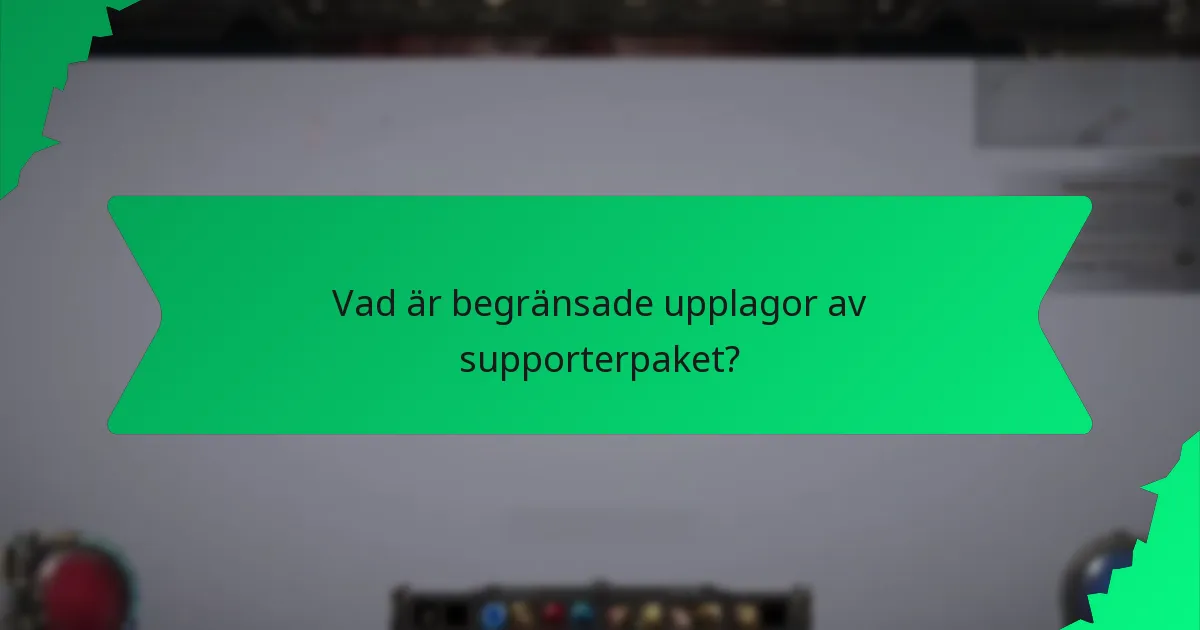 Vilka färgscheman är vanliga i begränsade upplagor av paket?