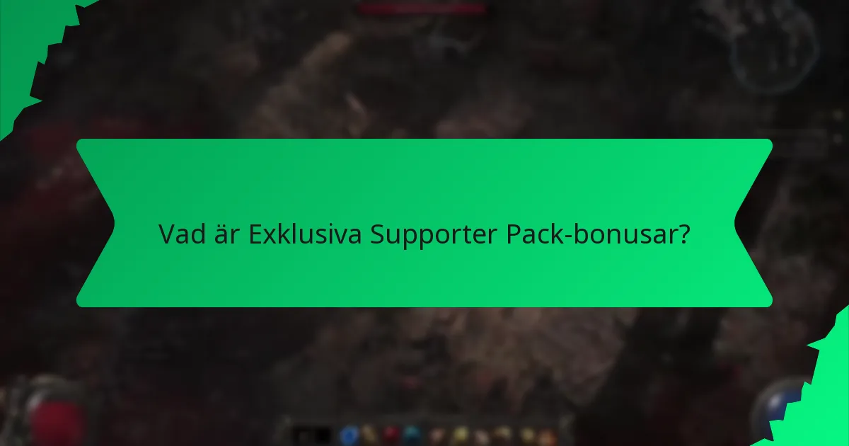 Vilka effekter har Supporter Pack-bonusar?