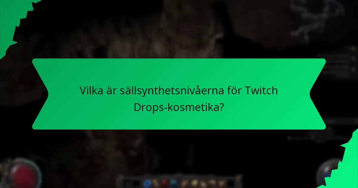 Vilka färgalternativ finns tillgängliga för Twitch Drops-kosmetika?