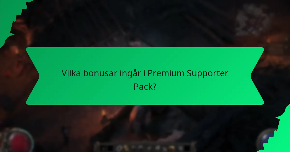 Vilka färger är kopplade till bonusar i Premium Supporter Pack?